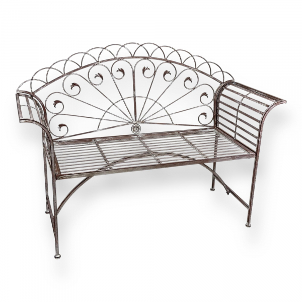 Gartenbank Toledo 2-Sitzer – Landhaus Metallbank für Balkon & Garten